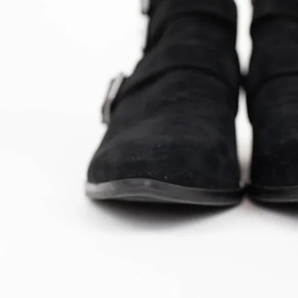 Universal Thread Target Black Kelsey Western Buckle Ankle Booties Women’s Size 6 - Picture 8 of 15